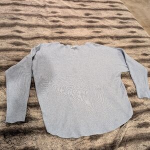 Vila Milano light blue long sleeve shirt women's large note stain